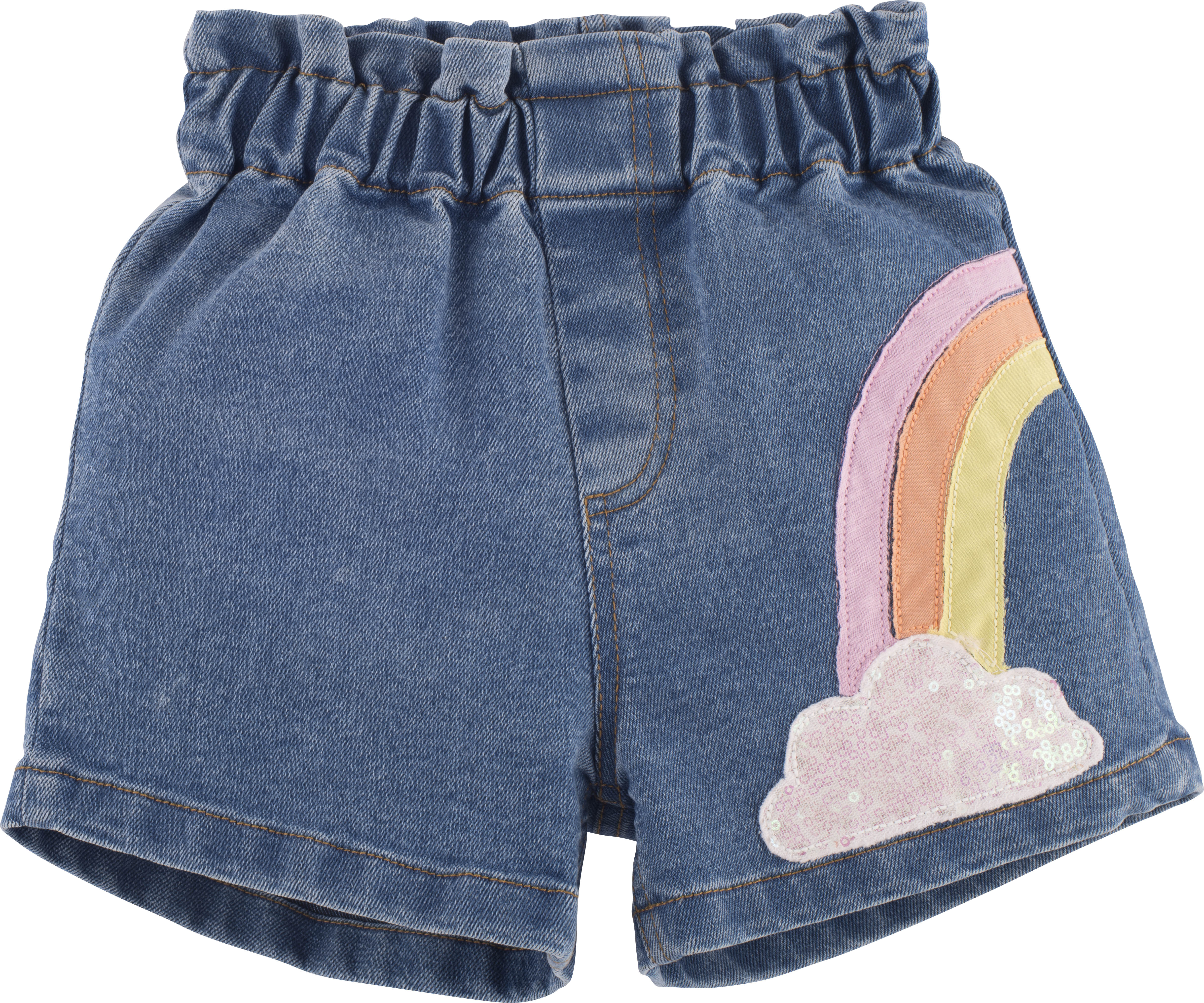 Mädchen Jeans Short -Rainbow