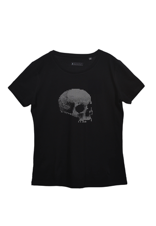 Damen T Shirt -Dotted Skull