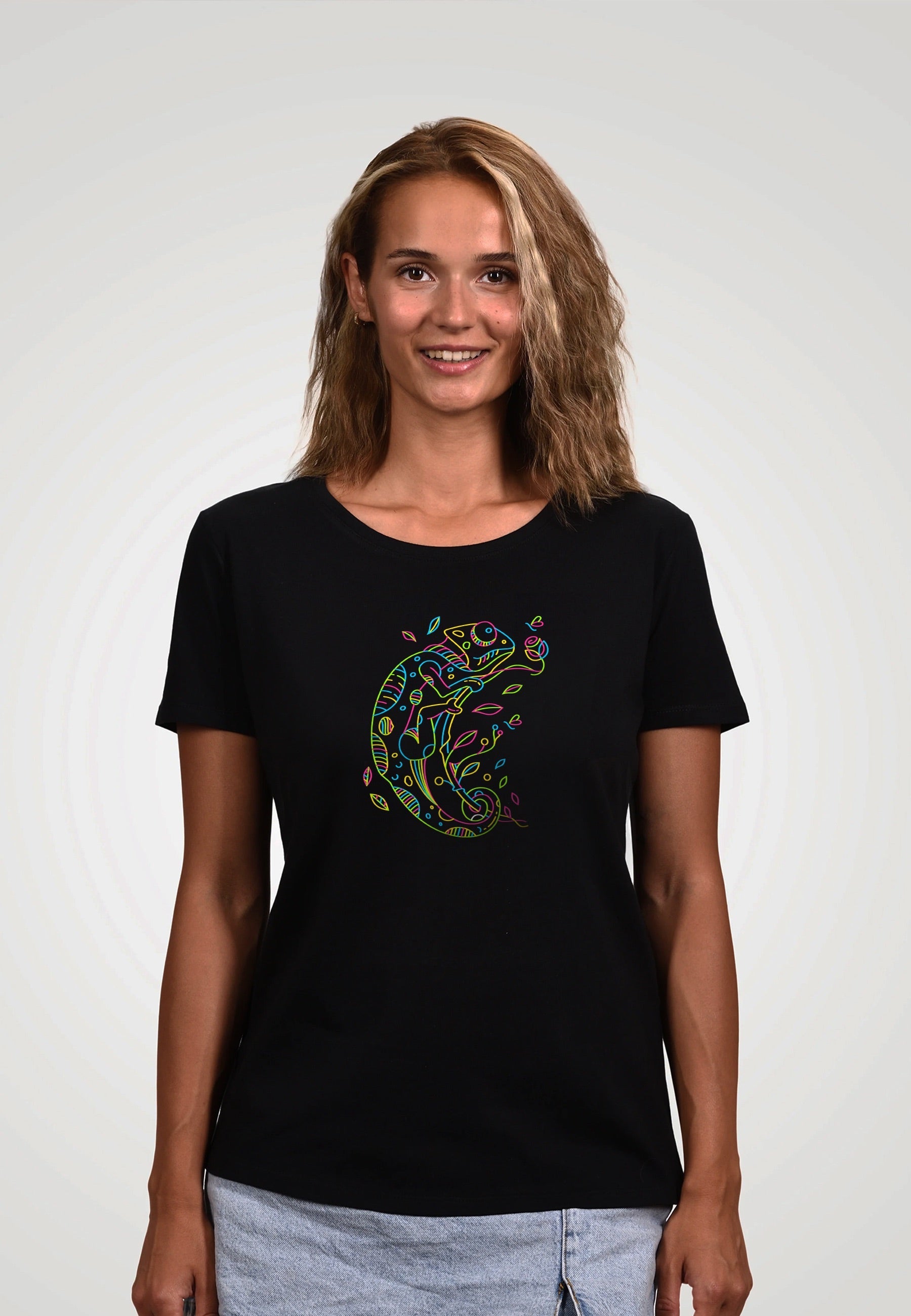 Damen T-Shirt -Chameleon