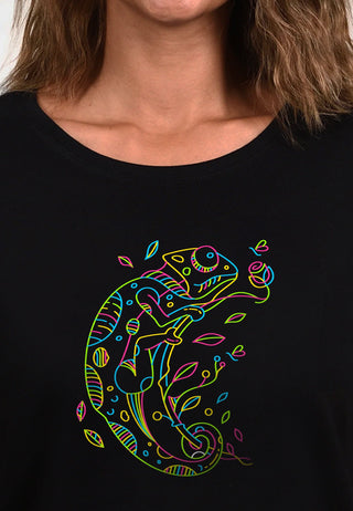 Damen T-Shirt -Chameleon