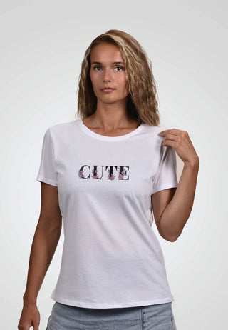 Damen T Shirt -CUTE