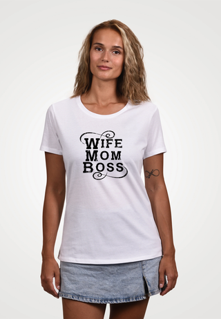 Damen T-Shirt -Wife Mom Boss